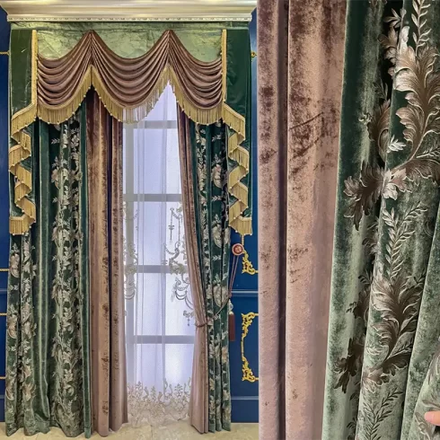 Should the curtains of the bedroom bay window be installed inside or outside?-vlefooena