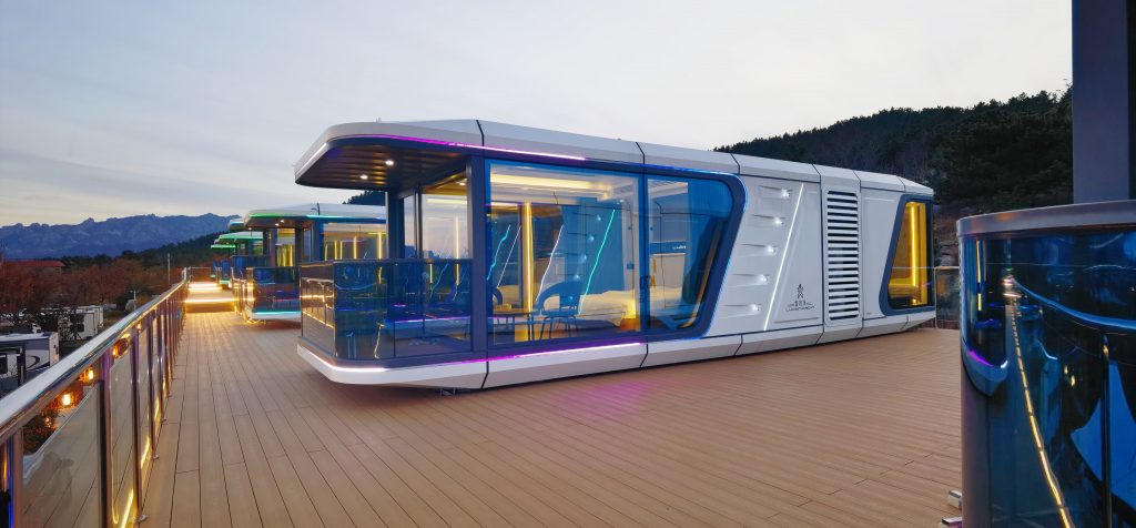 Space Capsule Modular Home: Turnkey Mobile Living Unit-vlefooena