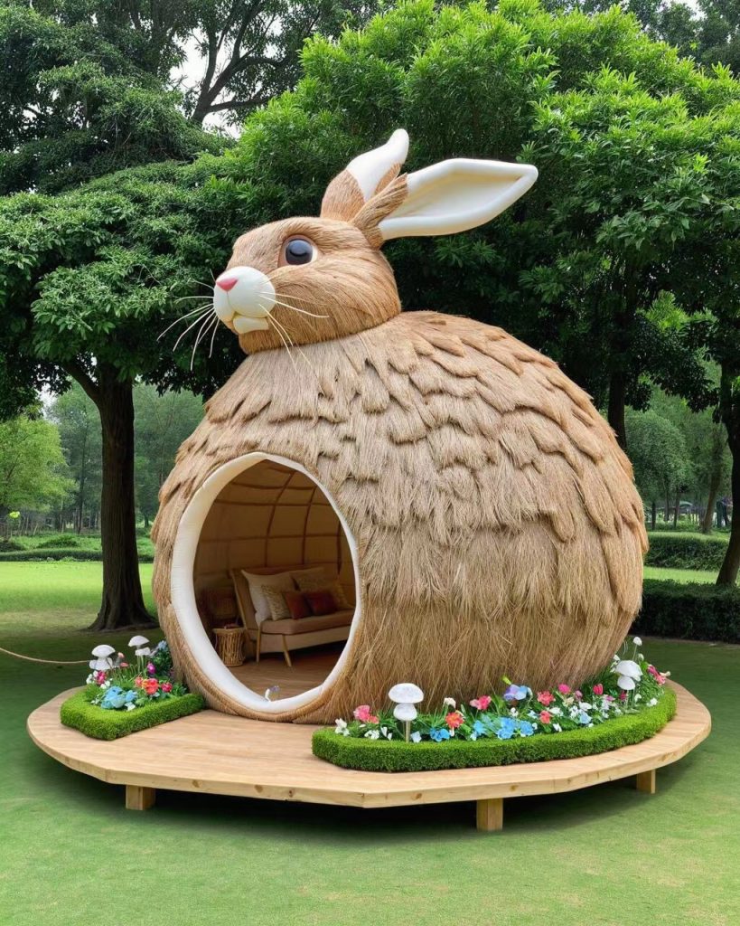 Straw Sculpture Manufacturer: Custom Hay Sculptures for Global Festivals, Parks, and Events-vlefooena