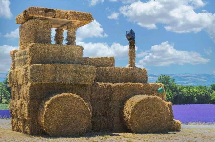 Custom Straw Sculpture Factory: OEM & Large-Scale Hay Art Solutions for Global Markets-vlefooena