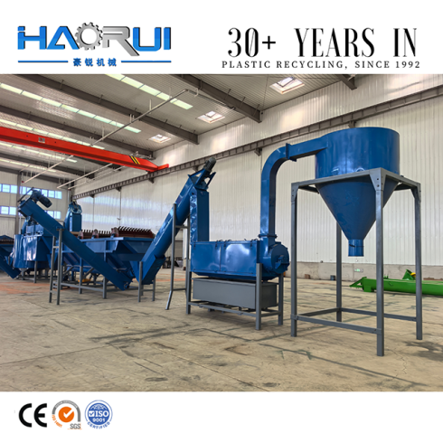Hot Sale Automatic PP PE Bottle Washing Line for Plastic Recycling-vlefooena